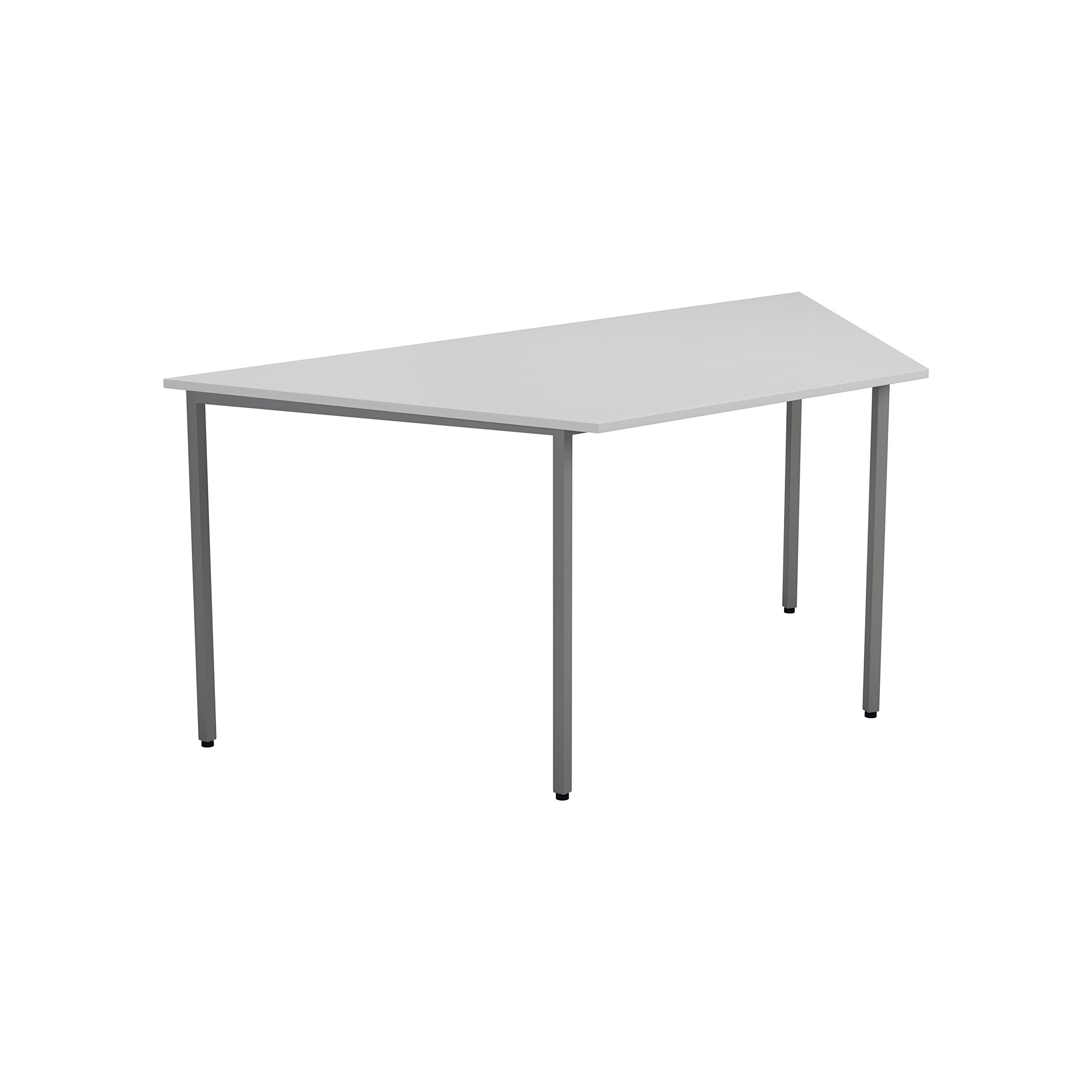 Silver Trapezoidal Multipurpose Table 18Mm Top 1600 X 800 - Ompt1680trapwh