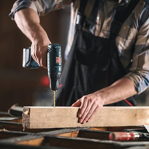 Miniatura 7 de Juego de 99 brocas de titanio, kits de brocas HSS de punta de 135 grados, tamaños de 116 a 38 pulgadas para perforar metal suave, aluminio, cobre,