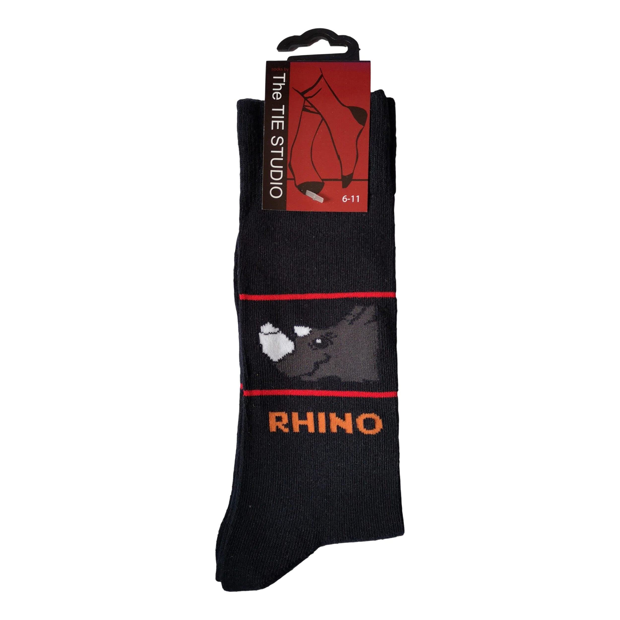 Tie Studio Rhinoceros Unisex Novelty Ankle Socks Adult Size 6-11