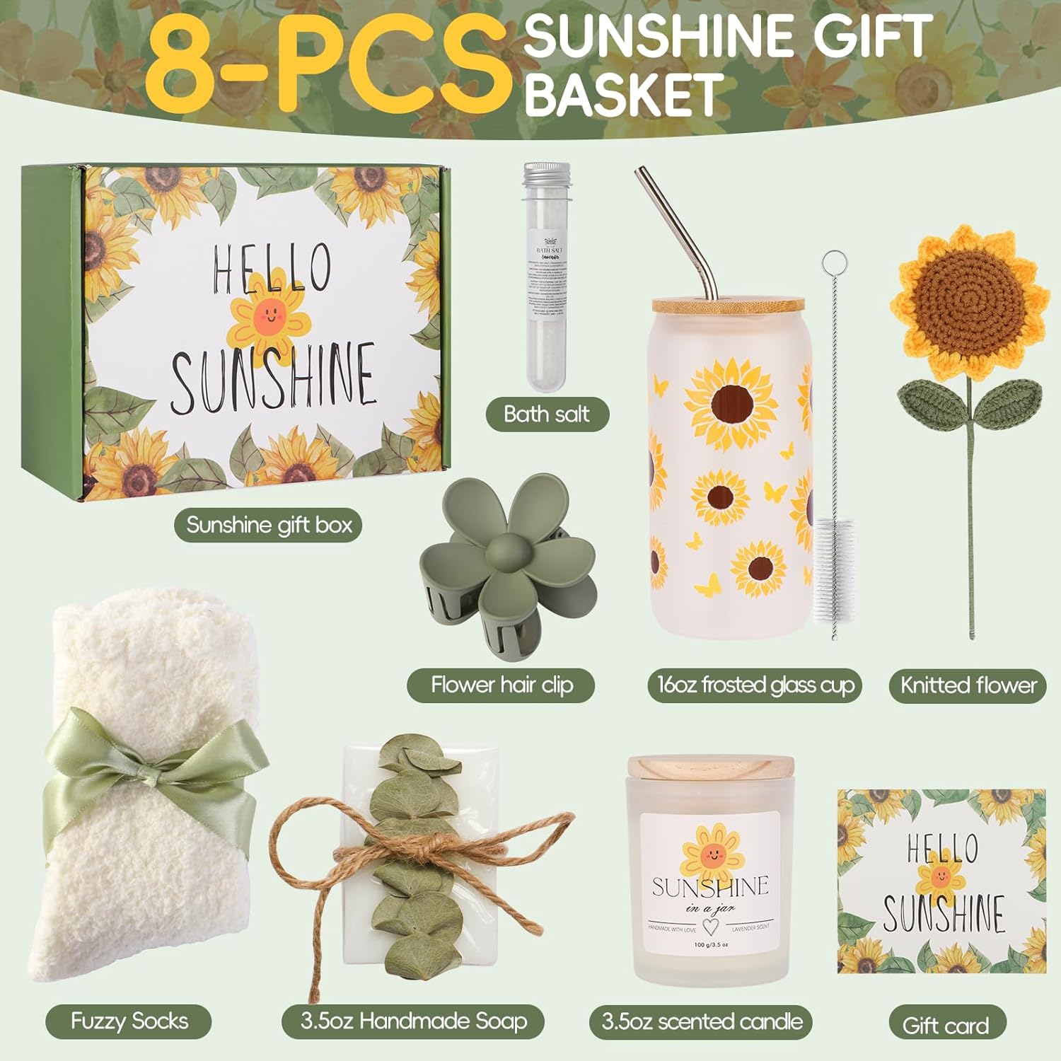 christmas gift baskets for women - candle and soap closeup