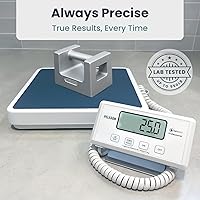 Vista 8 de Medical Scale (550 lb) Medical Grade Scales for Body Weight - Portable, Smart Scale, 4 Sensors, Remote Display, 12"x12.5" Anti-Slip Surface - for