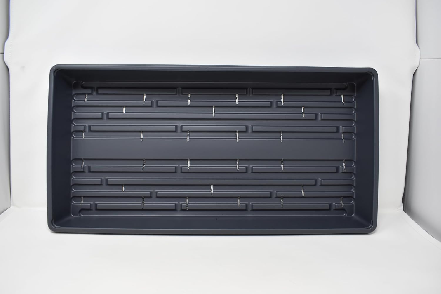 10 Plant Growing Trays (with Drain Holes) - 20" x 10" - Perfect Garden Seed Starter Grow Trays: for Seedlings, Indoor Gardening, Growing Microgreens, Wheatgrass & More - Soil or Hydroponic