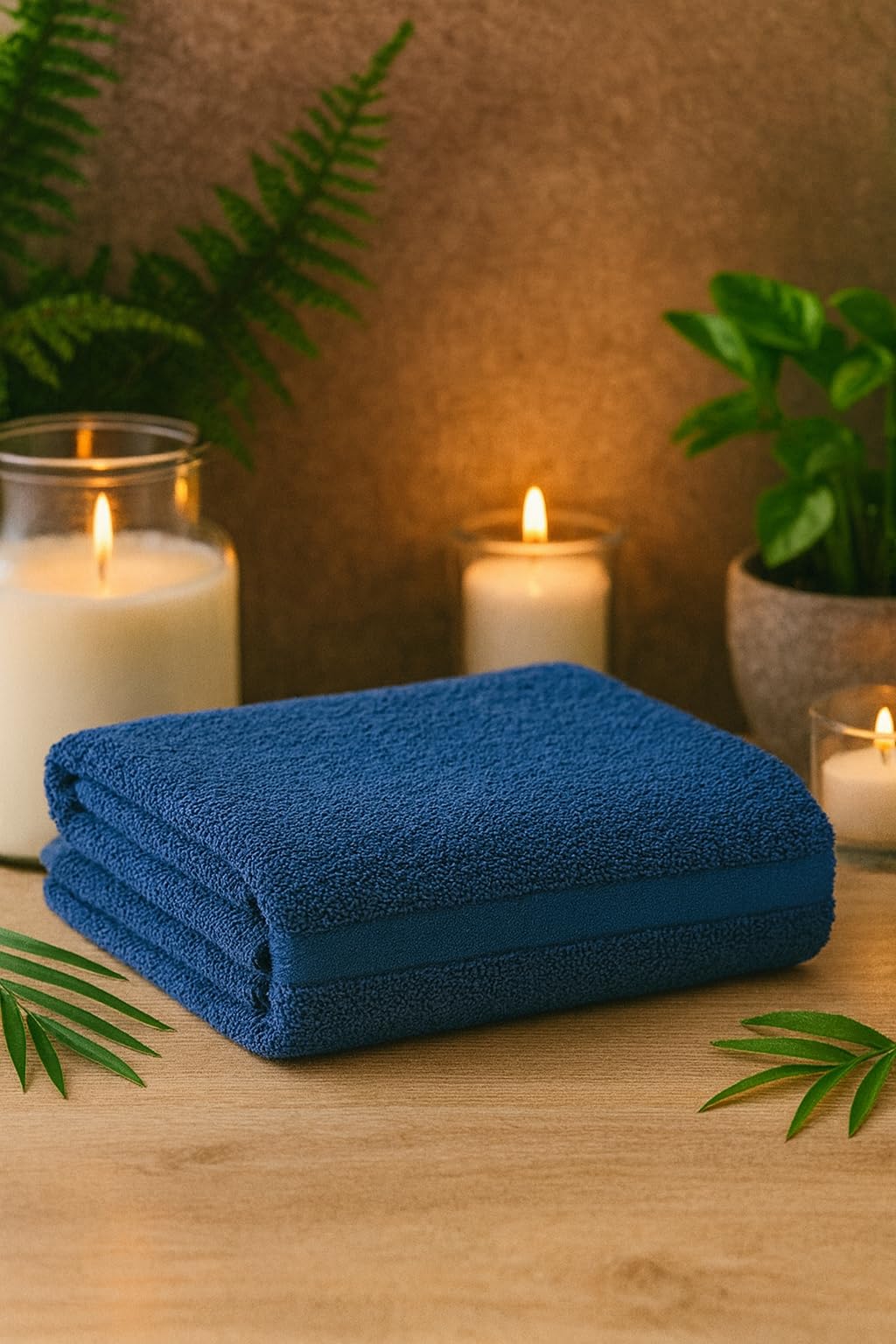 Betz Juego de 2 Toallas de baño XXL Palermo 100% algodón 100x200 cm Color Antracita - Azul