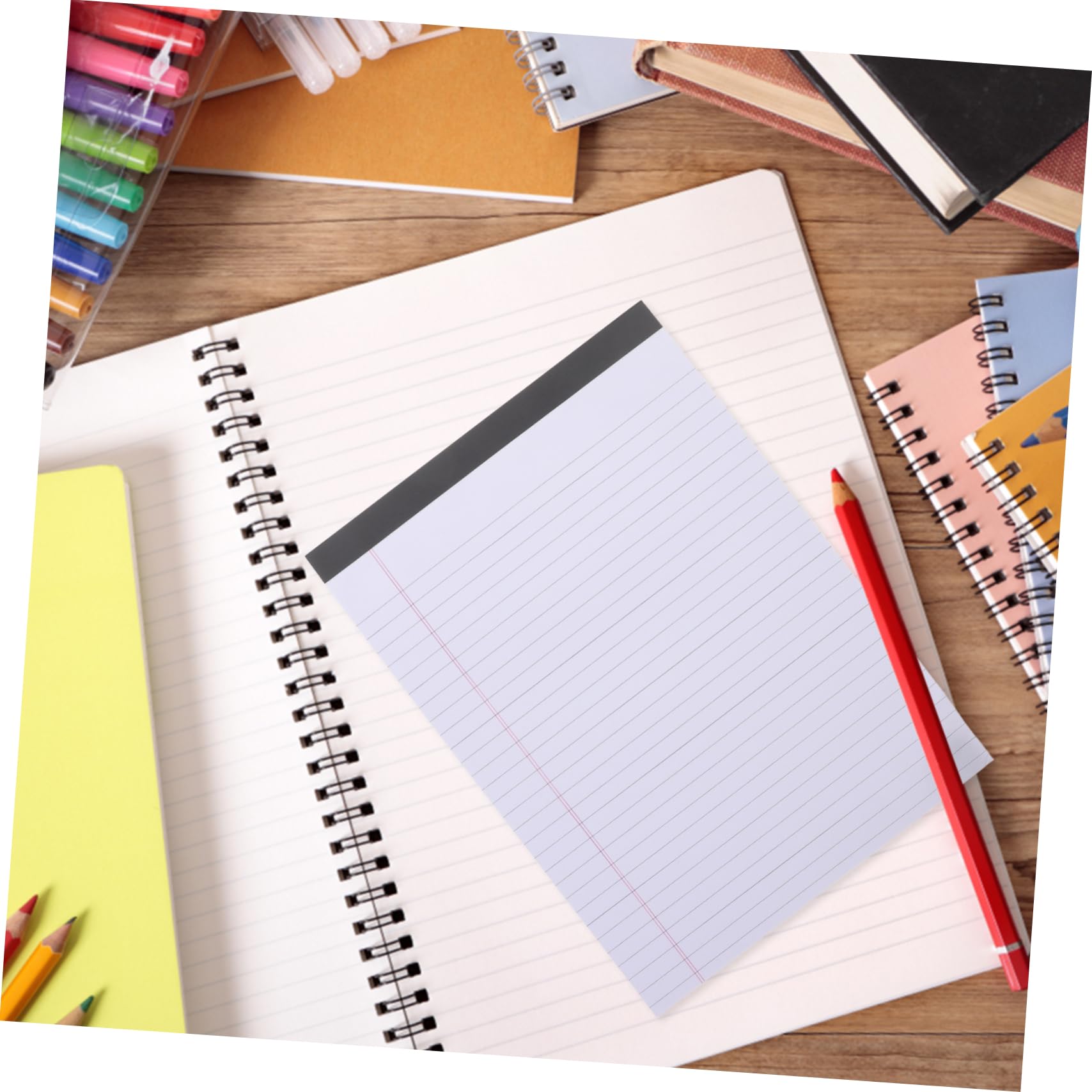 Notebook A4 a Righe Carta Spessa, Blocchetti Appunti da 4 Pezzi per Ufficio e Organizzazione senza Data