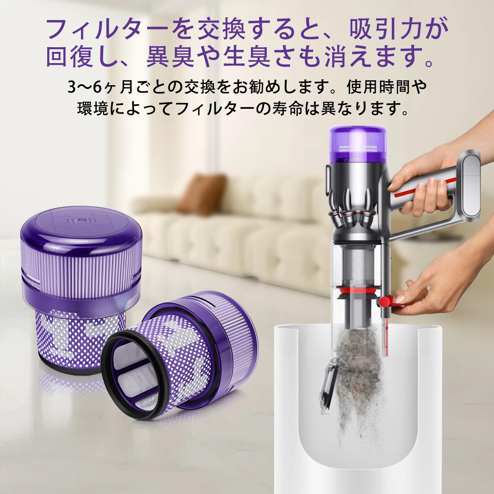 Amazon | FOR Dyson Micro Plus/Micro Origin SV 33掃除機用フィルター 