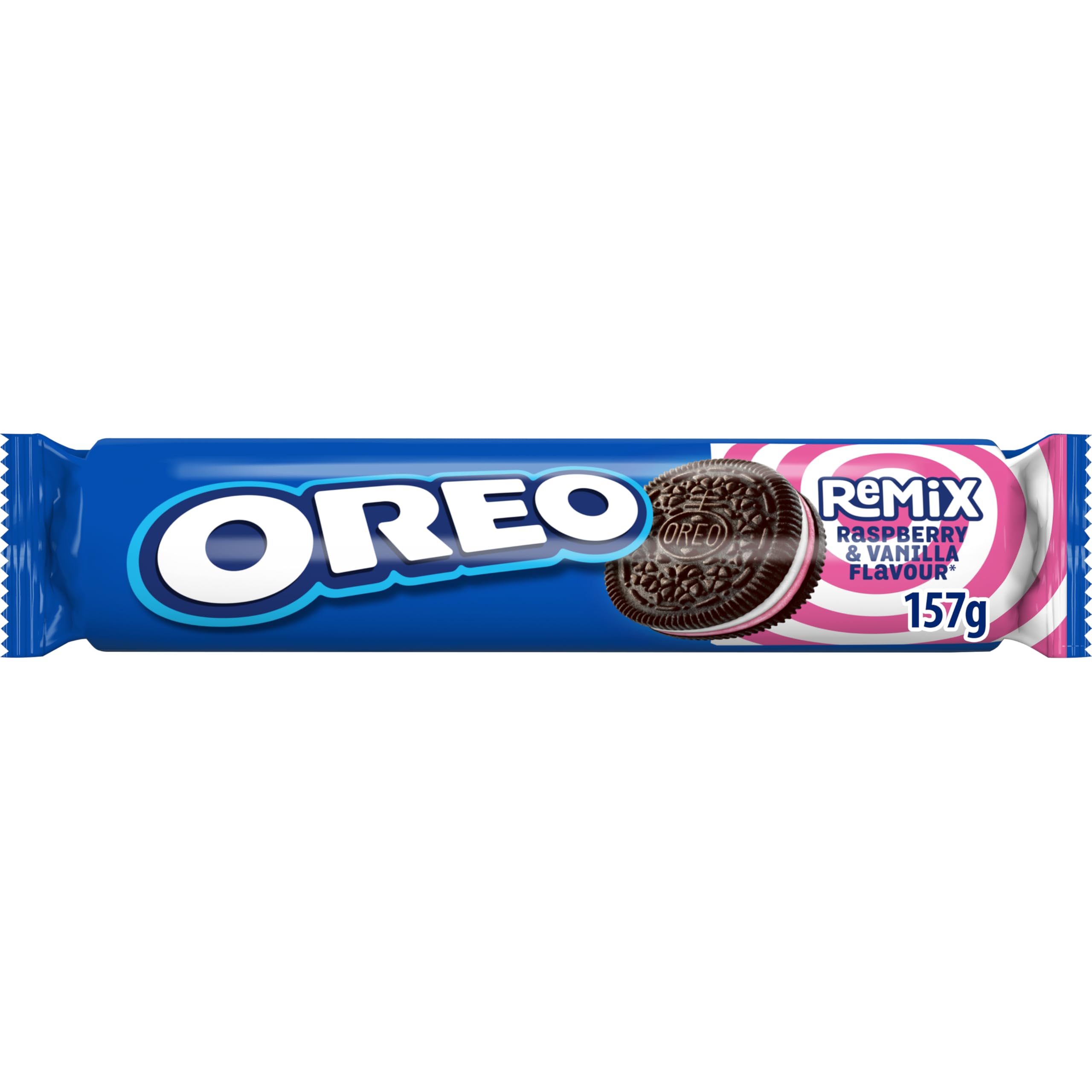 Oreo Remix: Galletas de Frambuesa y Vainilla, 157 g de Sabor