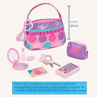 Vista 6 de Battat – Play Circle – Set de maquillaje y belleza – Accesorios de moda para disfrazarse – Juego de simulación – Set de cartera de princesa – Para