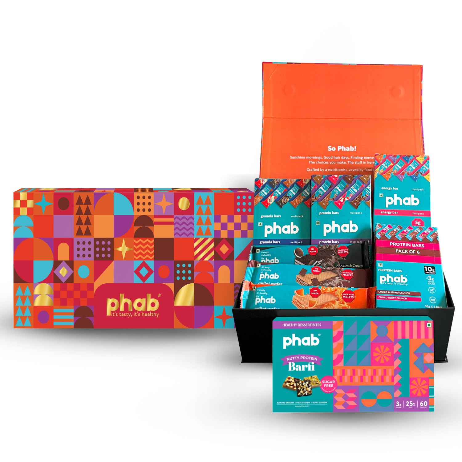 See full amazon price history chart for Phab Healthy Diwali Gift Box | Diwali Fitness Hamper for Brother | Protein Barfi, Protein Bars, Granola Bars, Millet Wafer Phab Healthy Diwali Gift Box | Diwali Fitness Hamper for Brother | Protein Barfi, Protein Bars, Granola Bars, Millet Wafer (B0DBZXBGW7) Amazon Price History, Amazon Price Tracker