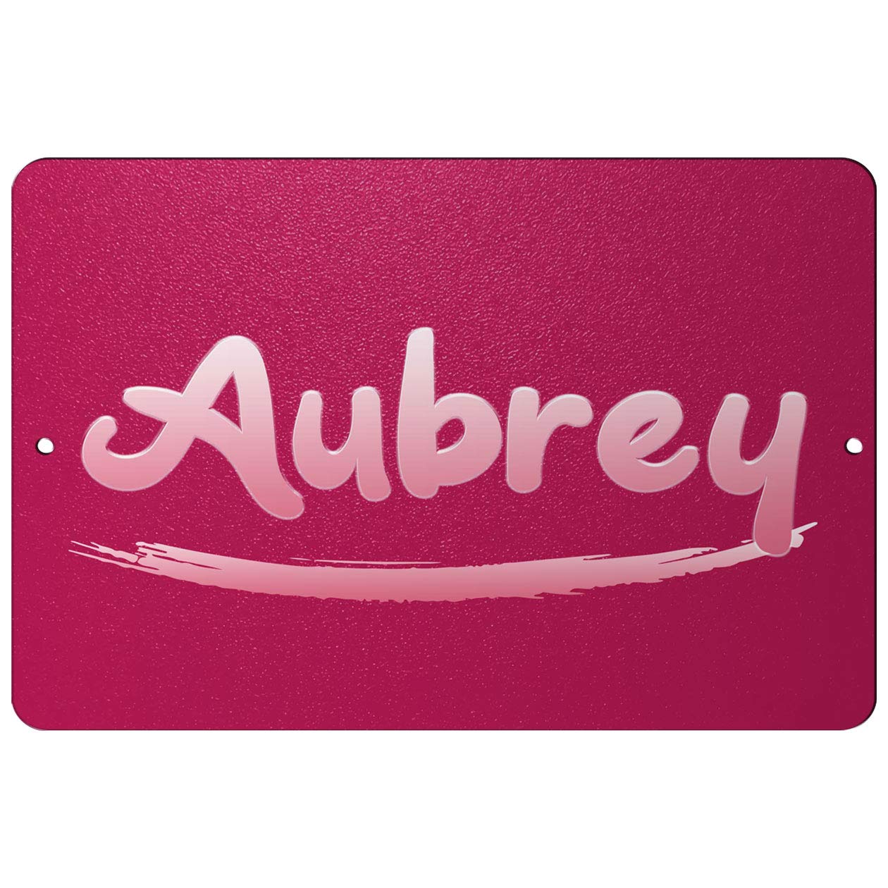 Makoroni - Aubrey Female Name 12x18 inc Aluminum Decorative Wall Street Sign