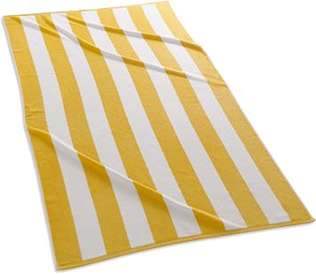 Kassatex Cabana Stripe Beach Towels - Yellow