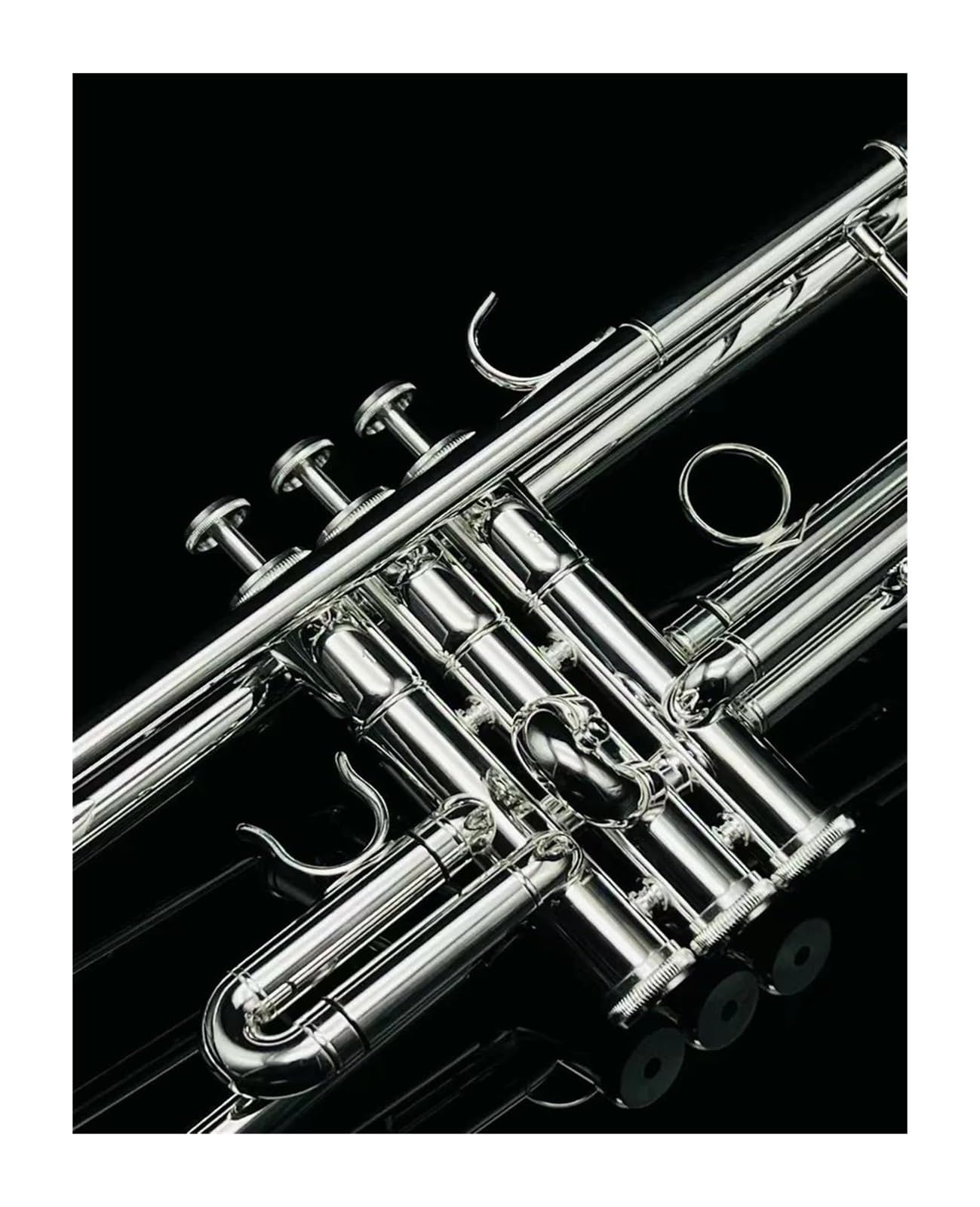 trąbka instrument Oryginalny instrument trąbkowy posrebrzany profesjonalny