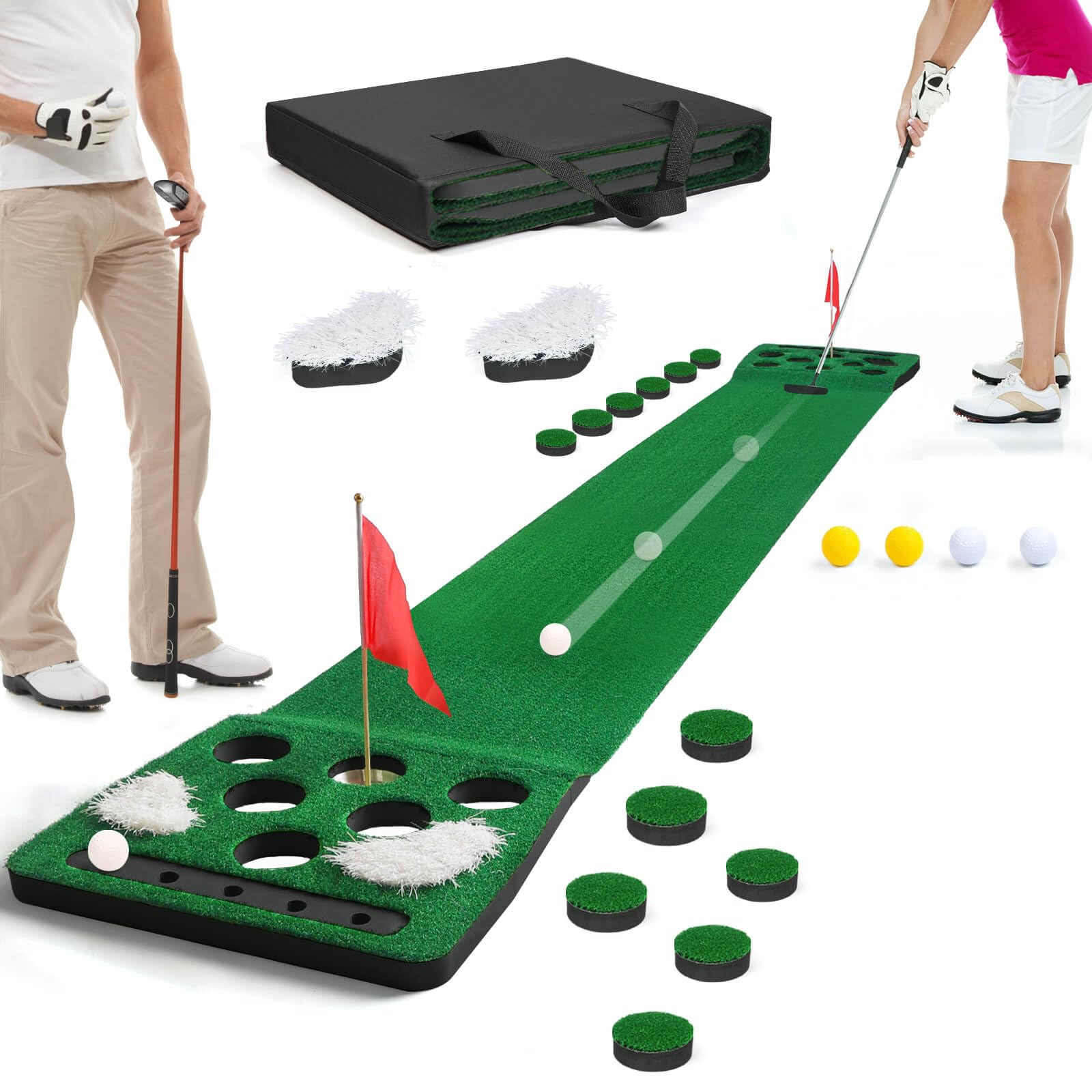 Amazon.com : KEMLDIVS Golf Putting Game Set, Detachable Golf