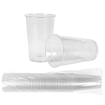 HEKU 30430 50 Bicchieri in plastica, trasparente, 0.3 l