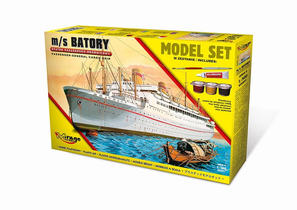 Mirage Hobby 850091 – Kit Modello M/S BATORY Trans Atlantic Passenger Gene General Cargo Ship Model Kit