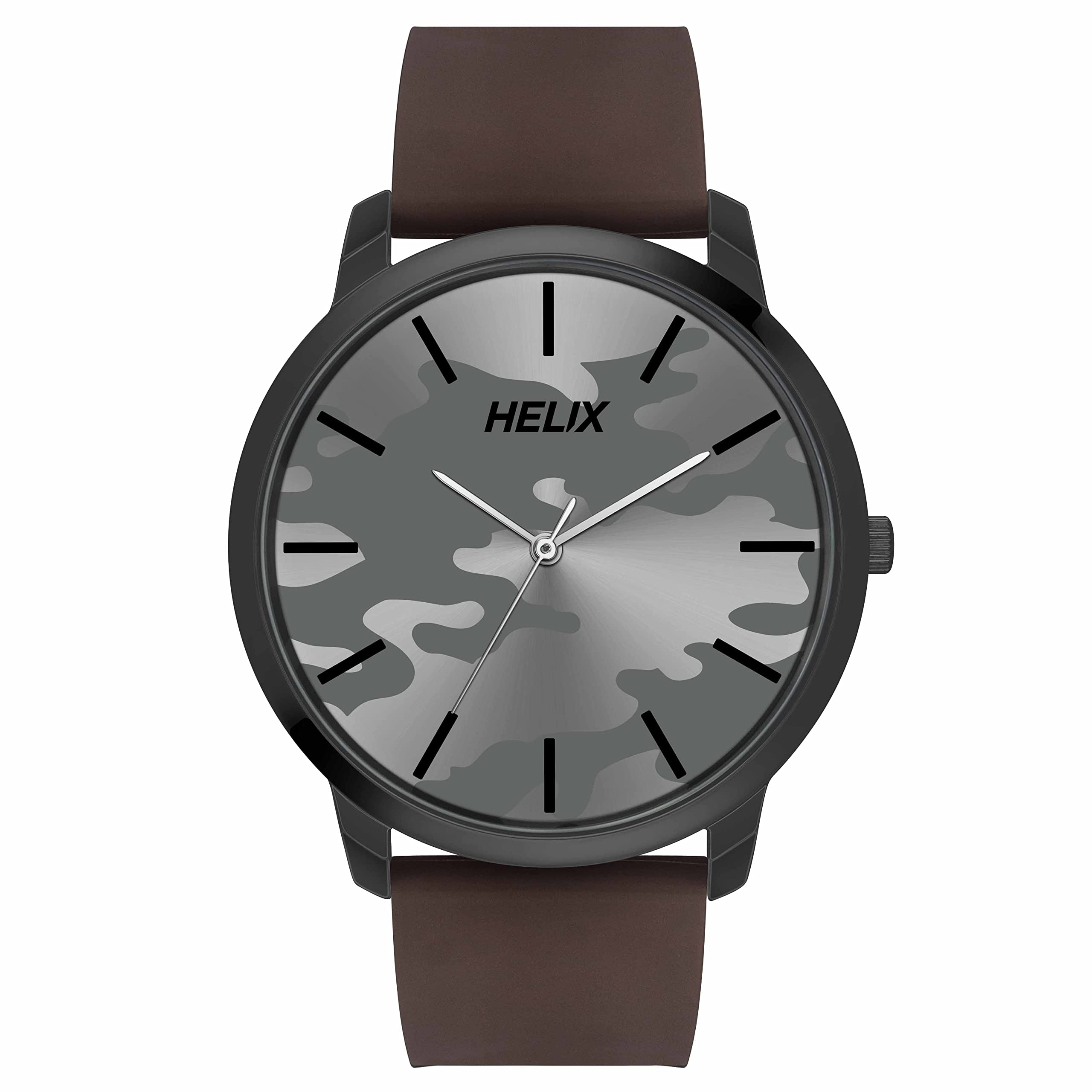 Helix by Timex Grey Round Analog Watches for Men | Quartz Movement Silicone Strap Men Watches | Upto 30 m Water Resistance with Buckle Closure | Gift for Men TW039HG18 (B0BQY5L9P9) Amazon Price History, Amazon Price Tracker