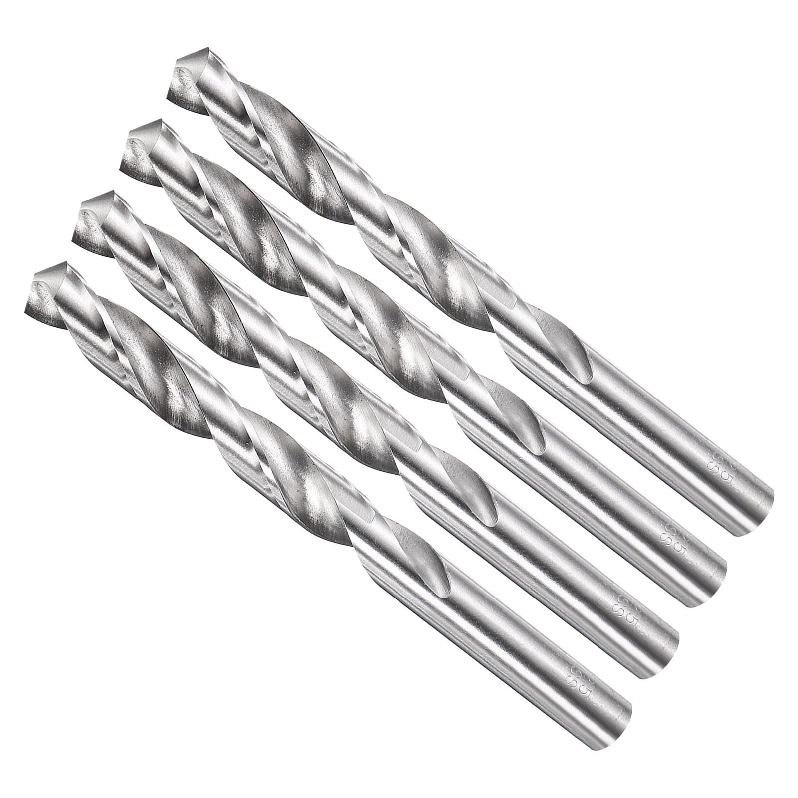 METALLIXITY 12.5mm Drill Bit Straight Shank 4241 HSS Uncoated (Bright), 4pcs