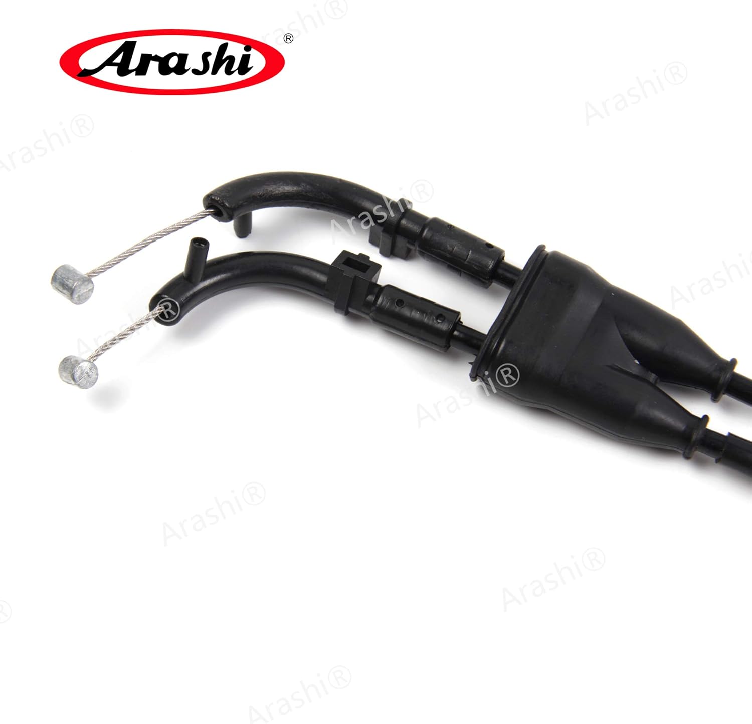 Arashi Throttle Cable for YAMAHA YZF R6 2006-2016 Stainless Wire Line and Rubber Motorcycle Accessories YZF-R6 Black 2010 2011 2012 2013 2014 2015
