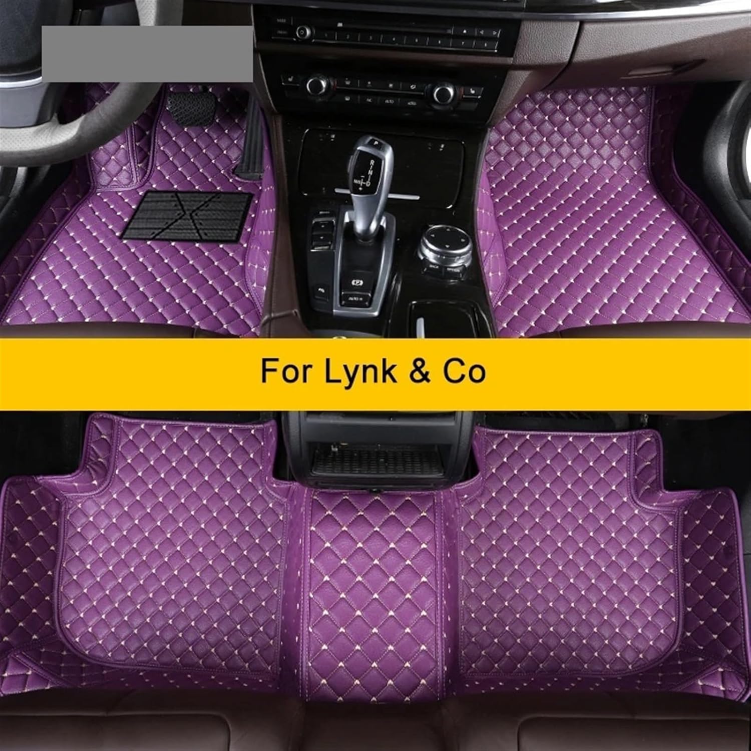 Custom Car Floor Mats for Lynk & Co 01 02 03 05 06 09 Auto Carpets Foot Car Accessorie(Purple,LynkCo 01 Hybrid)