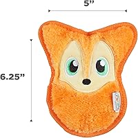 Vista 6 de Outward Hound Invincibles - Juguete de peluche para perro, XS zorro