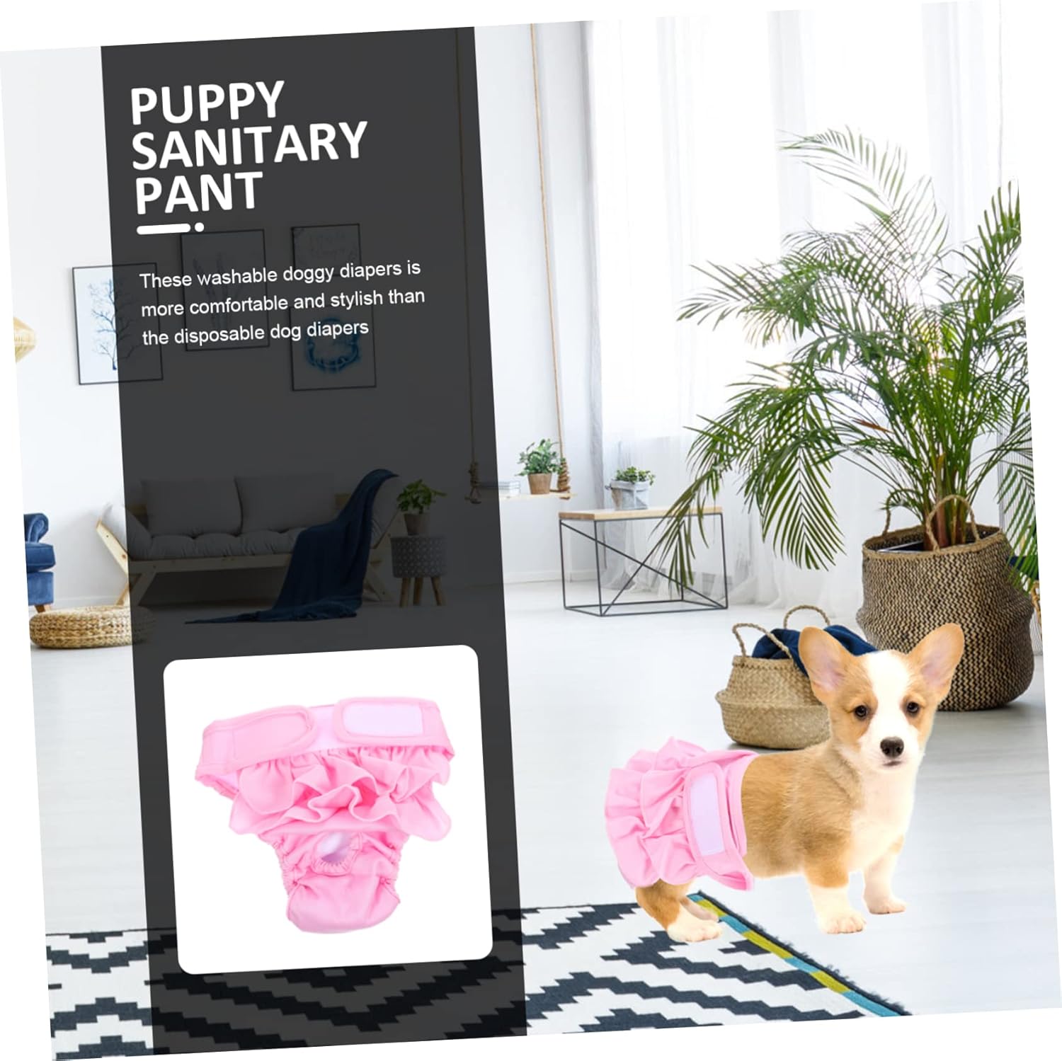 5pcs Outdoor Dog Pant Reusable Puppy Protective Pants for Male Female Dogs for Heat Comfortable Stylish Briefs