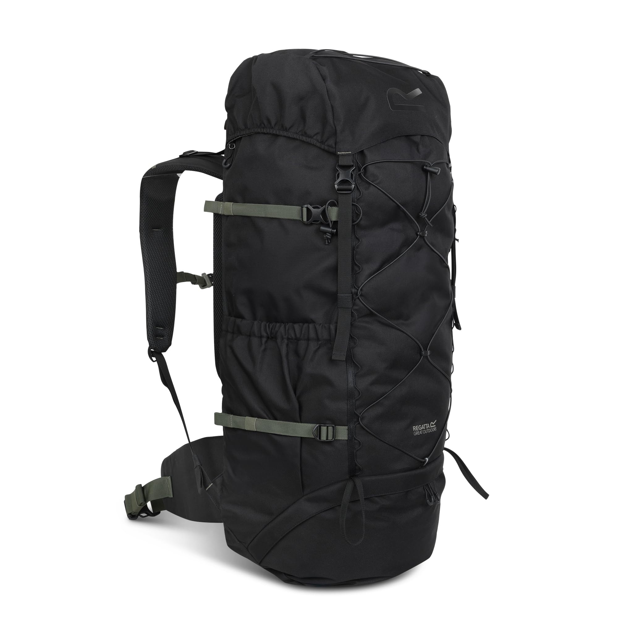 Regatta Zaino Survivor 85L in tessuto riflettente, resistente e resistente, perfetto per passeggiate, escursioni, campeggio e trekking, Grigio, L, Casual