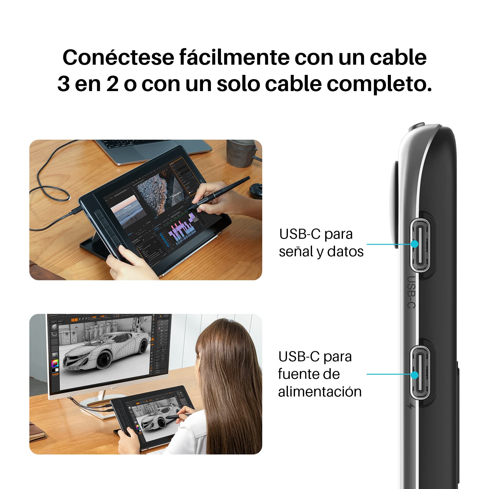 HUION Kamvas Pro 13 2.5K QHD Tableta Gráfica con Pantalla, Tableta de Dibujo de 13,3 Pulgadas con Soporte, QLED 145% sRGB, Bolígrafo Digital Profesional PW517,Optima para Oficina en Casa y e-Learning | QLED Full Lamination, 99% Adobe RGB, PW517 Lápiz capa