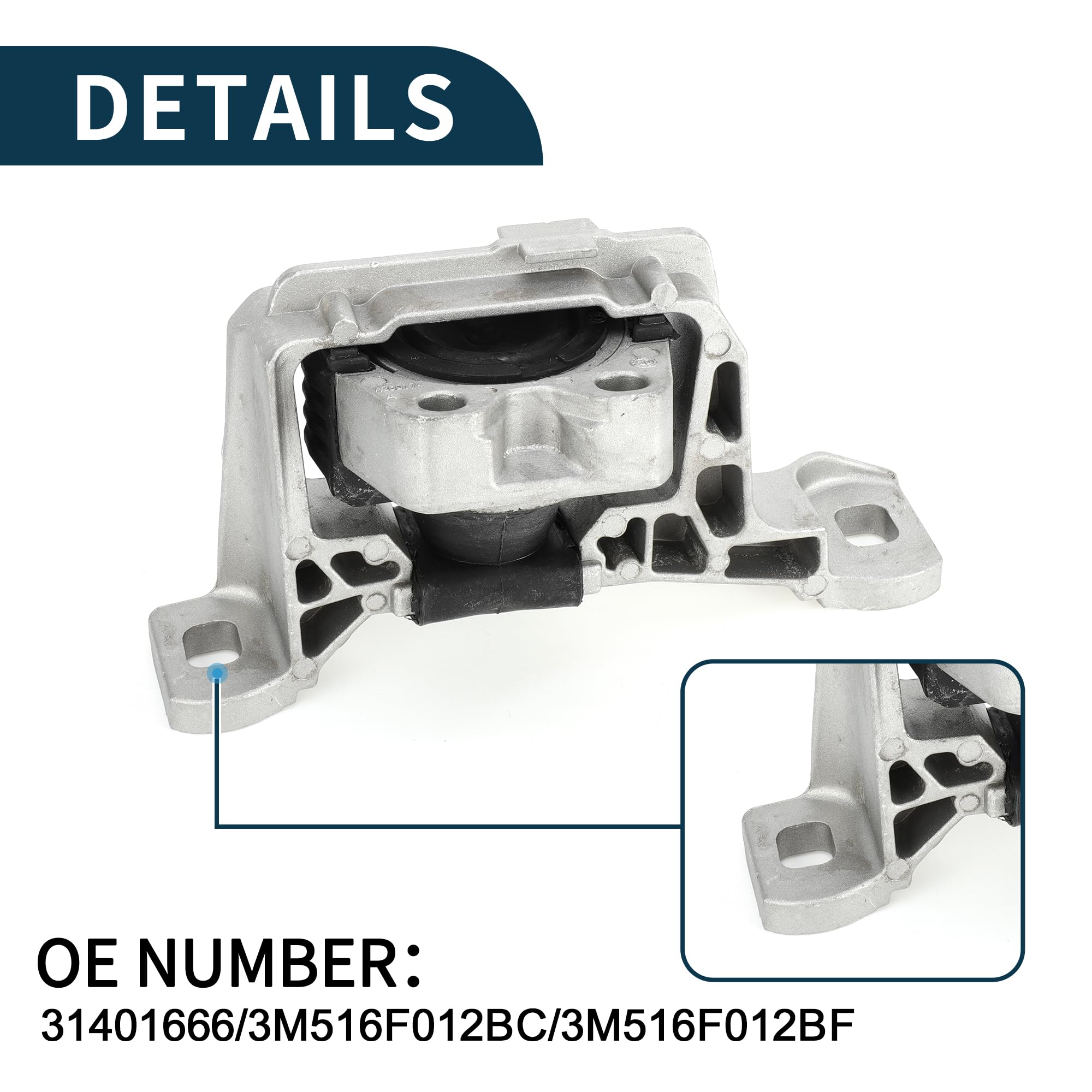 Support moteur droit Ford C-Max, Focus C-Max, Focus Mk2 Support moteur droit Ford C-Max, Focus C-Max, Focus Mk2