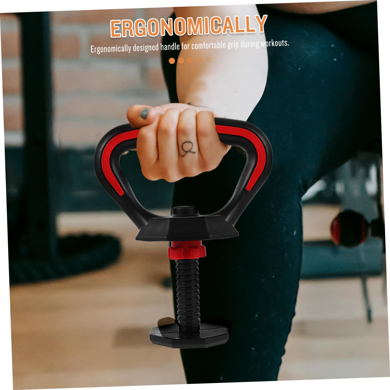 Toyvian Indoor Kettlebell Handle Ergonomic Grip for Durable Kettlebell Fitting Part Adjustable Weight Training Accessory for Home Gym Workouts