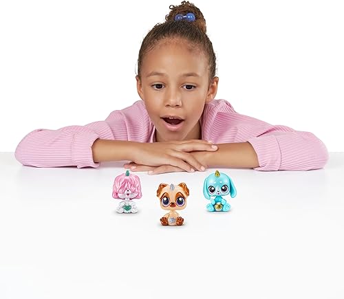 Miniatura 6 de Rainbocorns ZURU - Puppycorn de bolsillo, paquete de 3 unidades, diseño de cachorro, mini idea de regalo para niñas, juguetes para niñas, regalo de