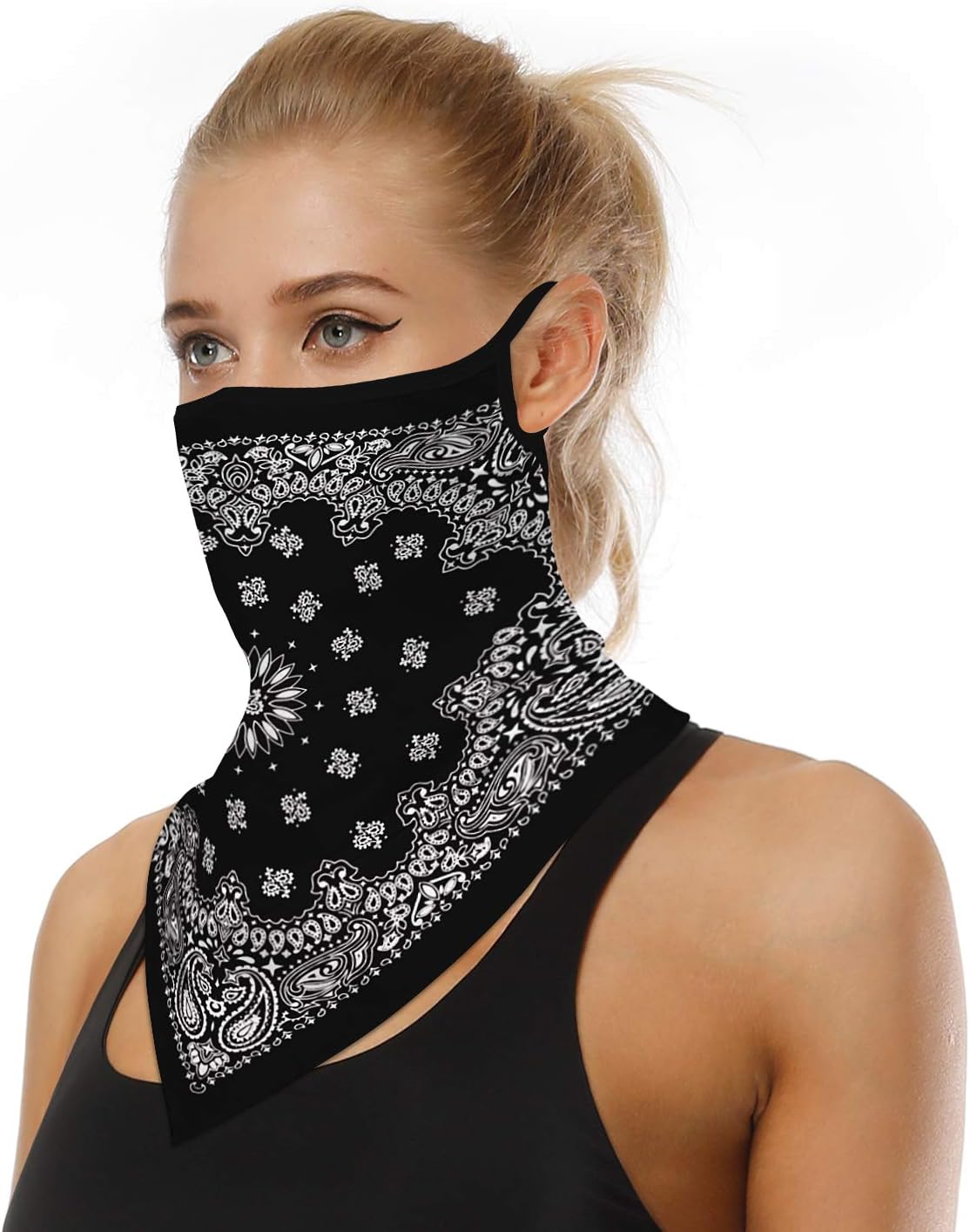 ZCBRISKEar Hangers Face Mask Seamless Bandanas Headband Scarf Neck Gaiter Sun UV Wind Protection Earhook Balaclava