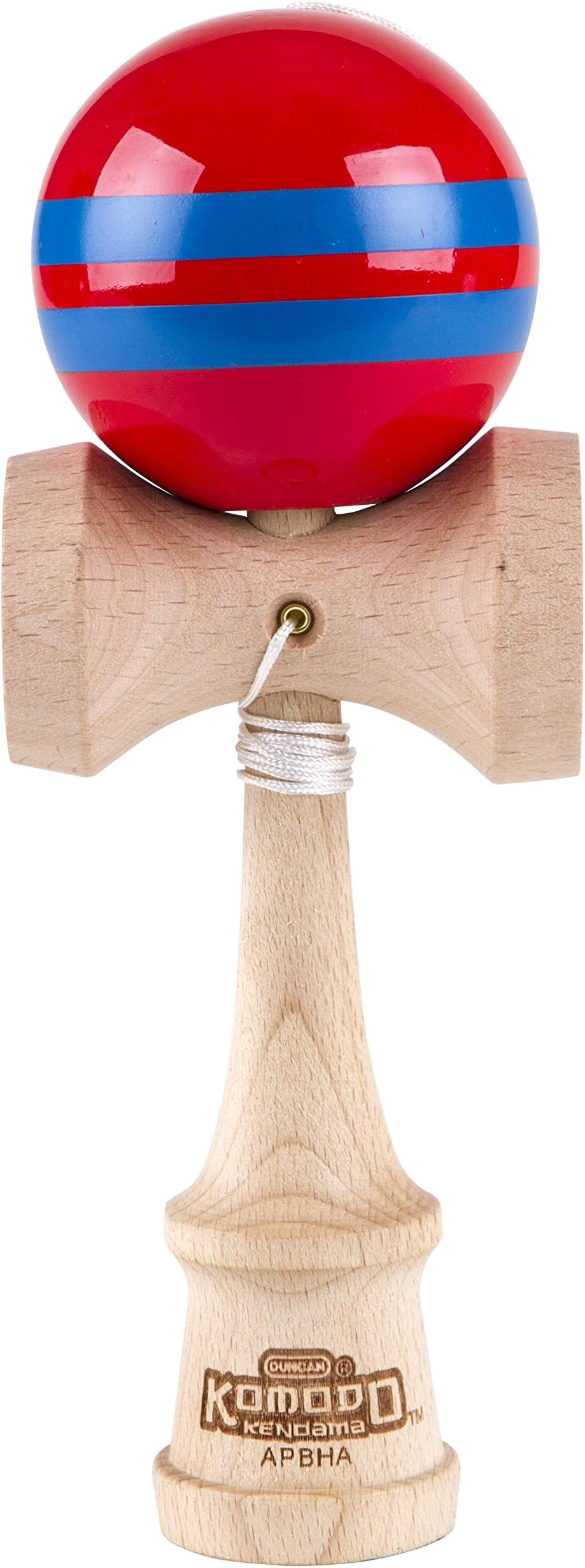 Duncan Toys Komodo Kendama, Red w/Blue Stripes