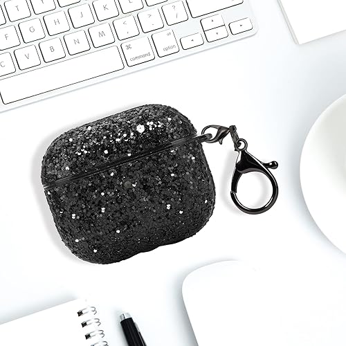 Miniatura 5 de HIDAHE Funda para AirPods 3, funda para Airpods de 3 generación, con purpurina brillante para Airpods 3 de piel dura, accesorios para Airpods 3 con