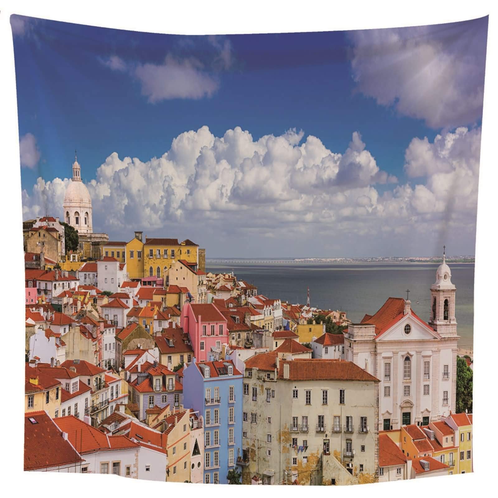 Toile imprimée mode multicolore sous forme de tapisserie murale décorative