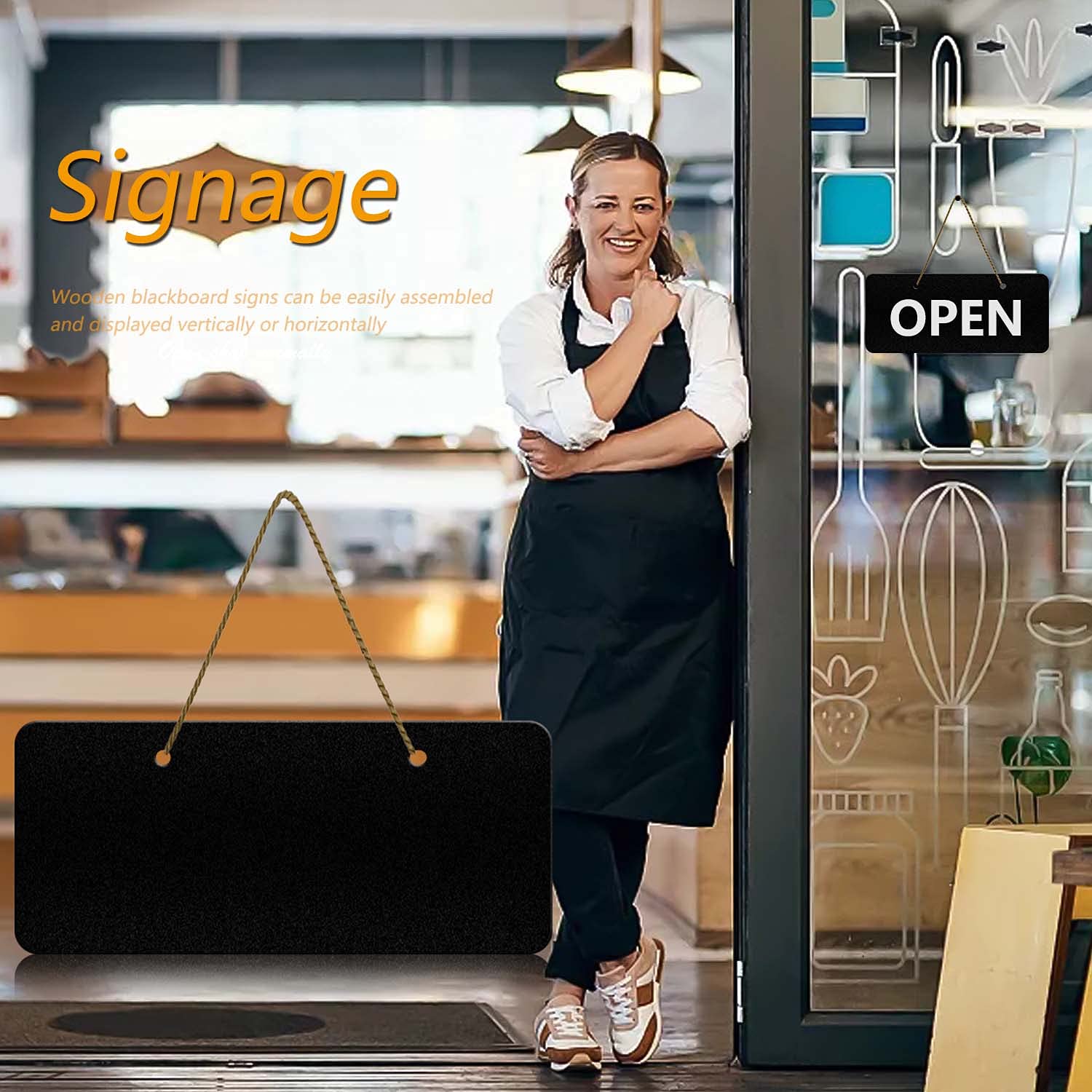 Mini Ardoise, 6pcs Tableau Craie Rectangle, Tableau Ardoise,Tableaux Craie Pour Décoration De