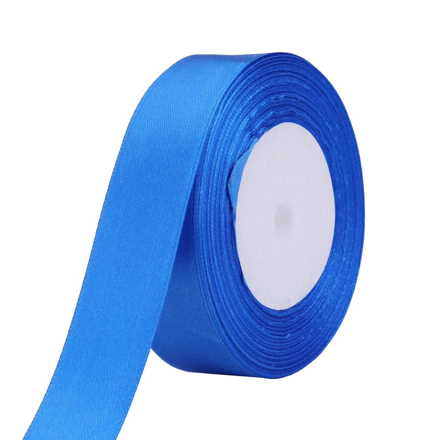WedDecor Royal Blue Ribbon for Gift Wrapping, 50mm x 25 Metres Double Sided Polyester Satin Ribbon Roll for Christmas, Wedding, Crafting, Sewing, Hair Bow, Birthday Cake Decoration โ image 1