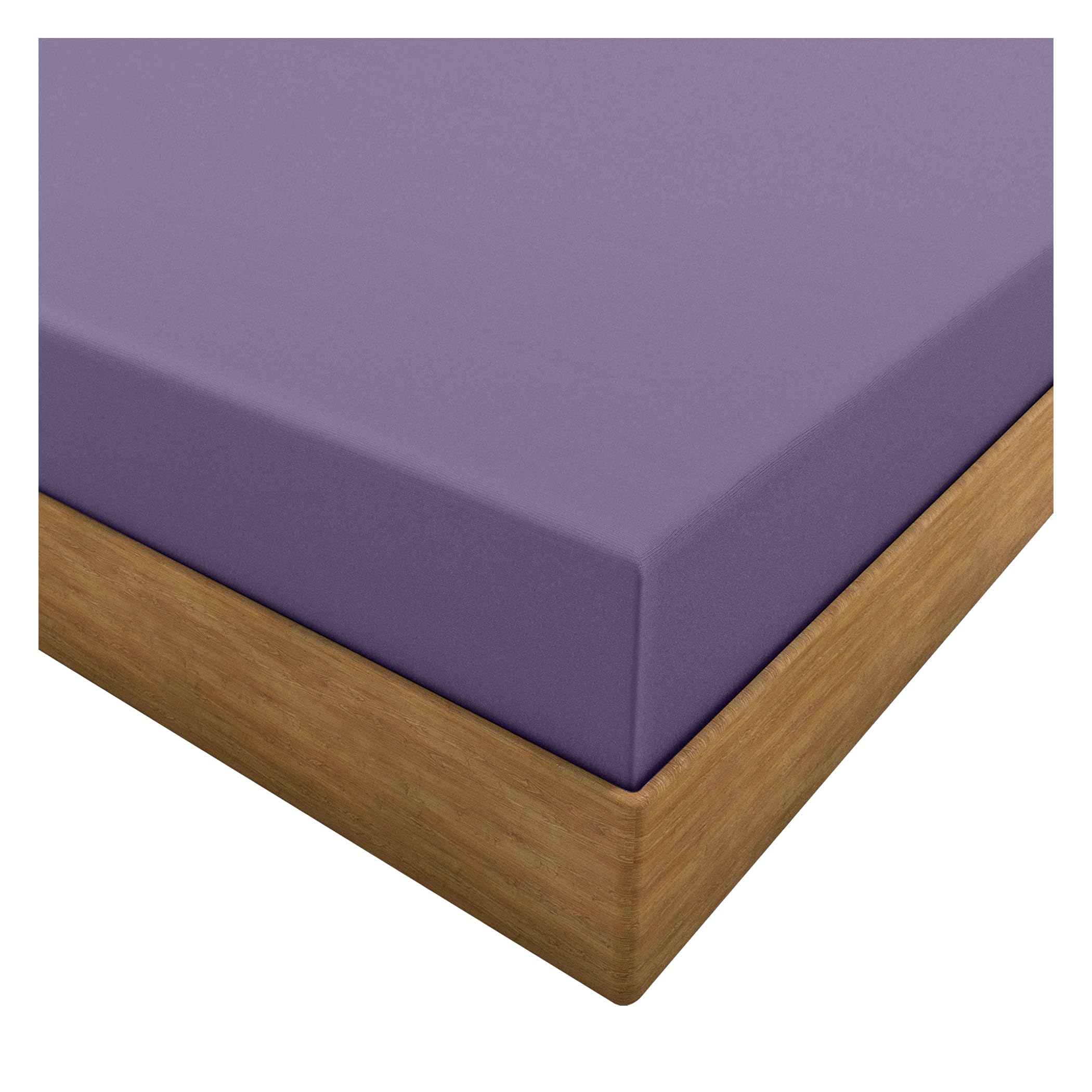 HOME ACE Lilac Easy Iron Percale 4FT Small Double Fitted Sheet Small Double Sheets Polycotton Fitted Sheet caught, 100% Poly Cotton 4FT Fitted Bed Sheets, Small Double Bed Sheets