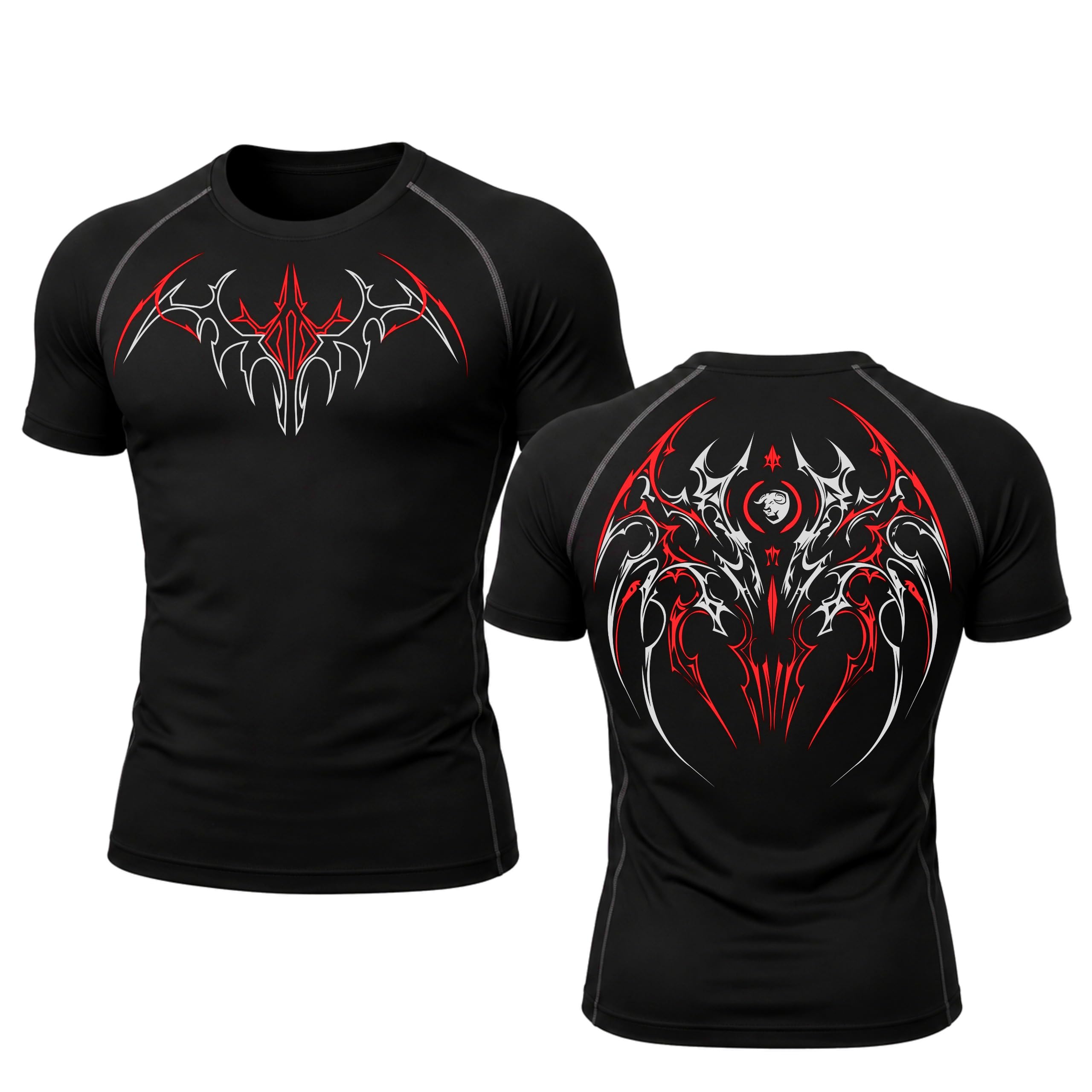 bullar Athletic Fit Compression Shirt for Men, Lightweight Polyester Gym Training T-Shirt-picture-13