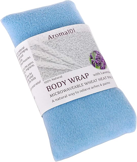 Textiles101 Fleece Wheat Heat Packs with Lavender Microwave Heat Bag for Pain Relief (Baby Blue)