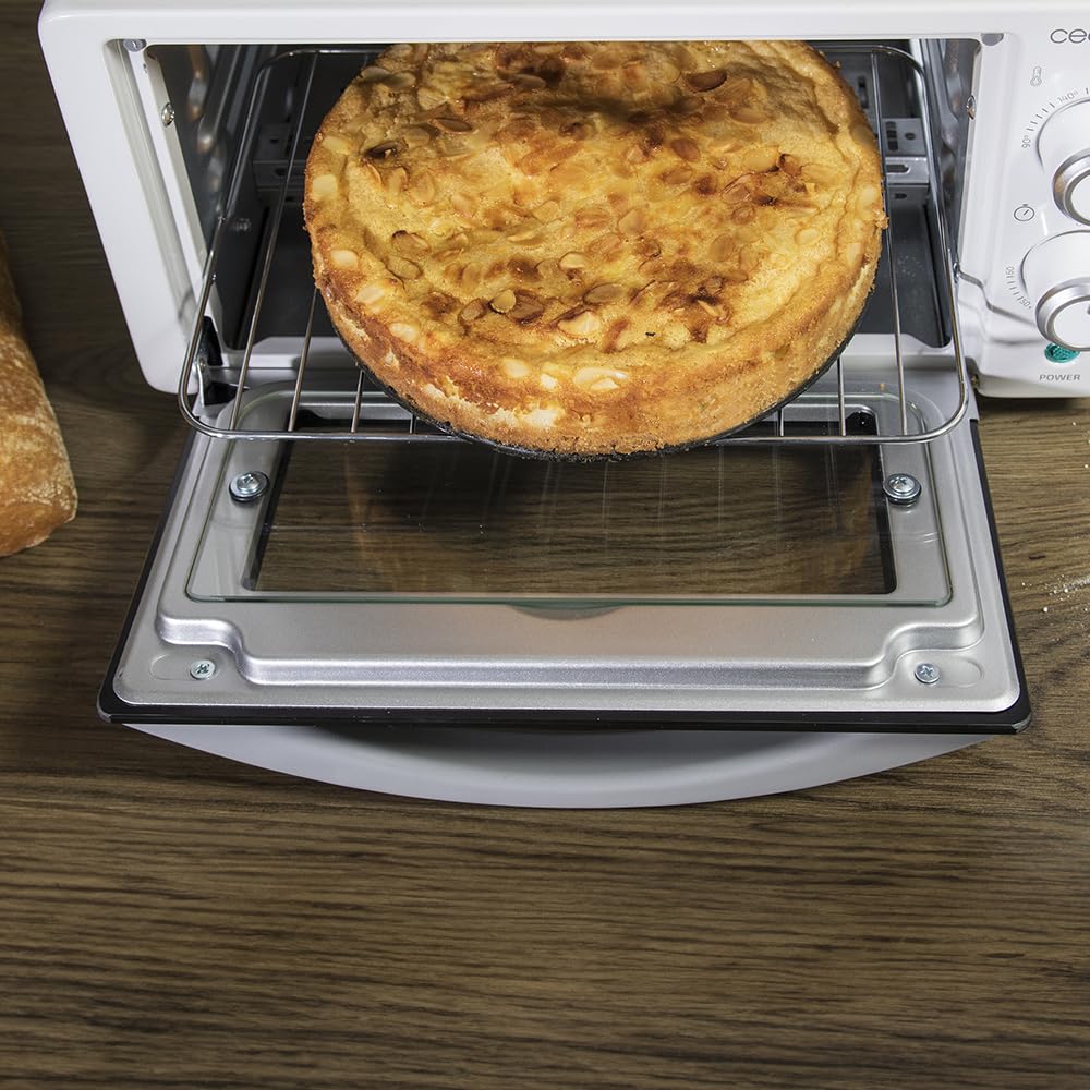 Cecotec Horno de sobremesa Bake&Toast 1090 White, 10 L, 1000 W, Temporizador 60min, 230ºC
