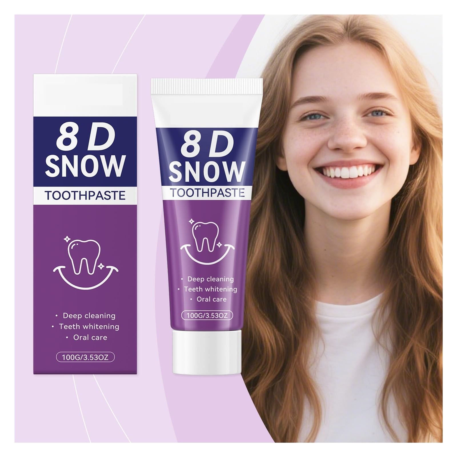 Pasta de dientes Purple Shine 100 g: limpia suavemente los, ayuda a reducir las manchas extrínsecas e ilumina