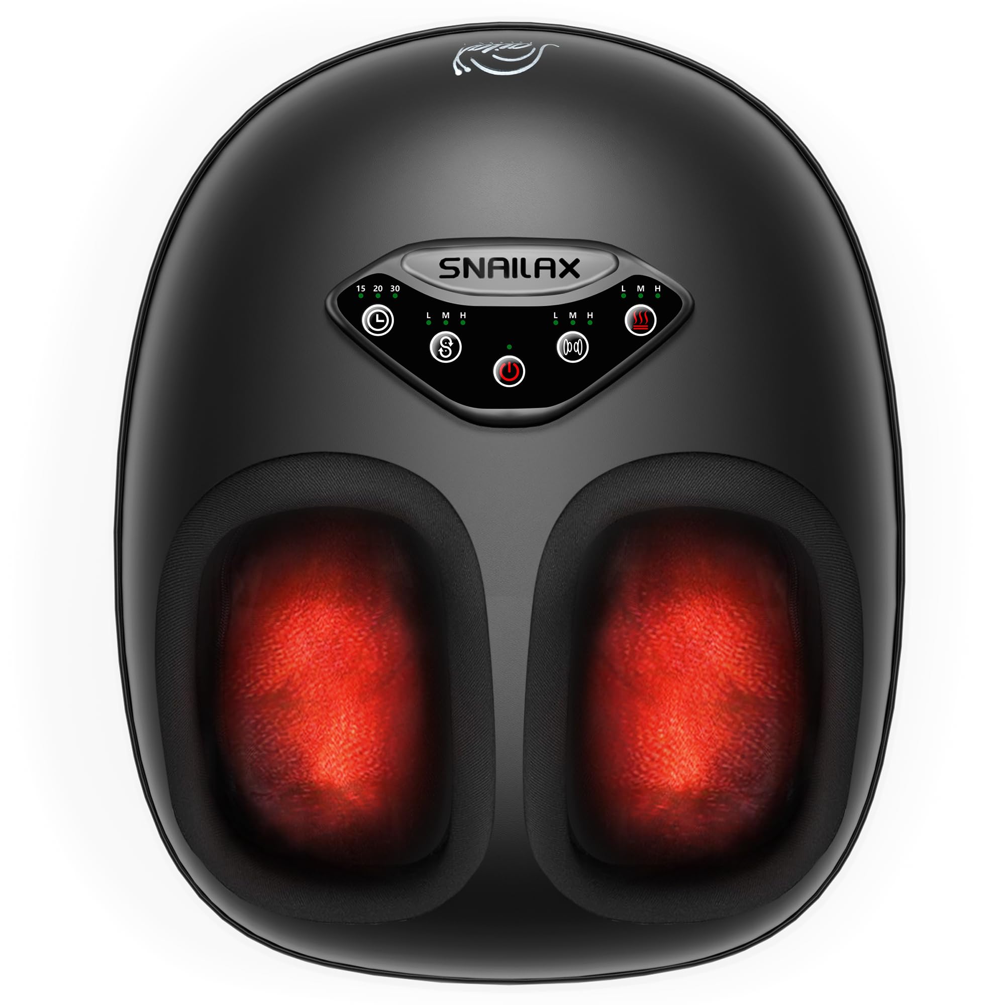 Snailax Foot Massager with Heat, Shiatsu Feet Massager for Plantar Fasciitis, Deep Kneading, Compression,Vibration Foot Massage Machine, Gifts for Men Women, Fits Size up to 14“(Remote Control)