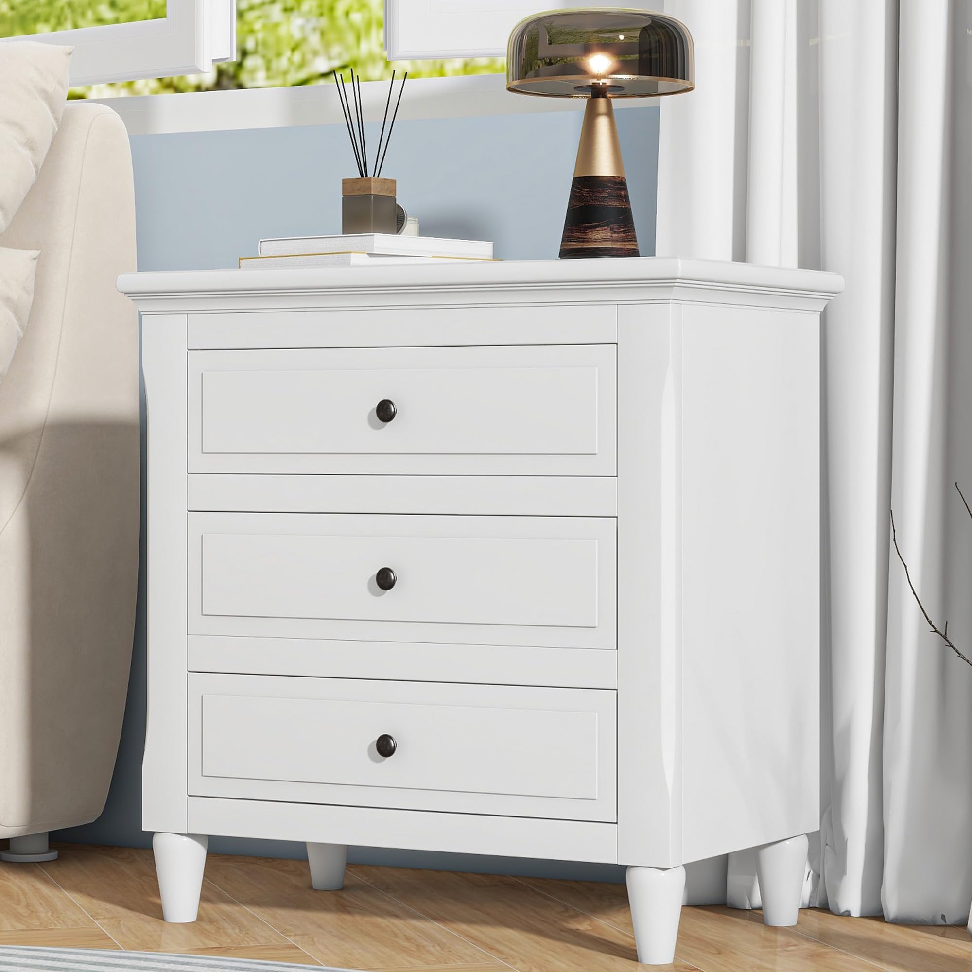 アメリカ産 白ワイン White Knight ホワイト・ナイト 3本セット Amazon.com: Knocbel Modern 3-Drawer Night Stand, Solid Wood