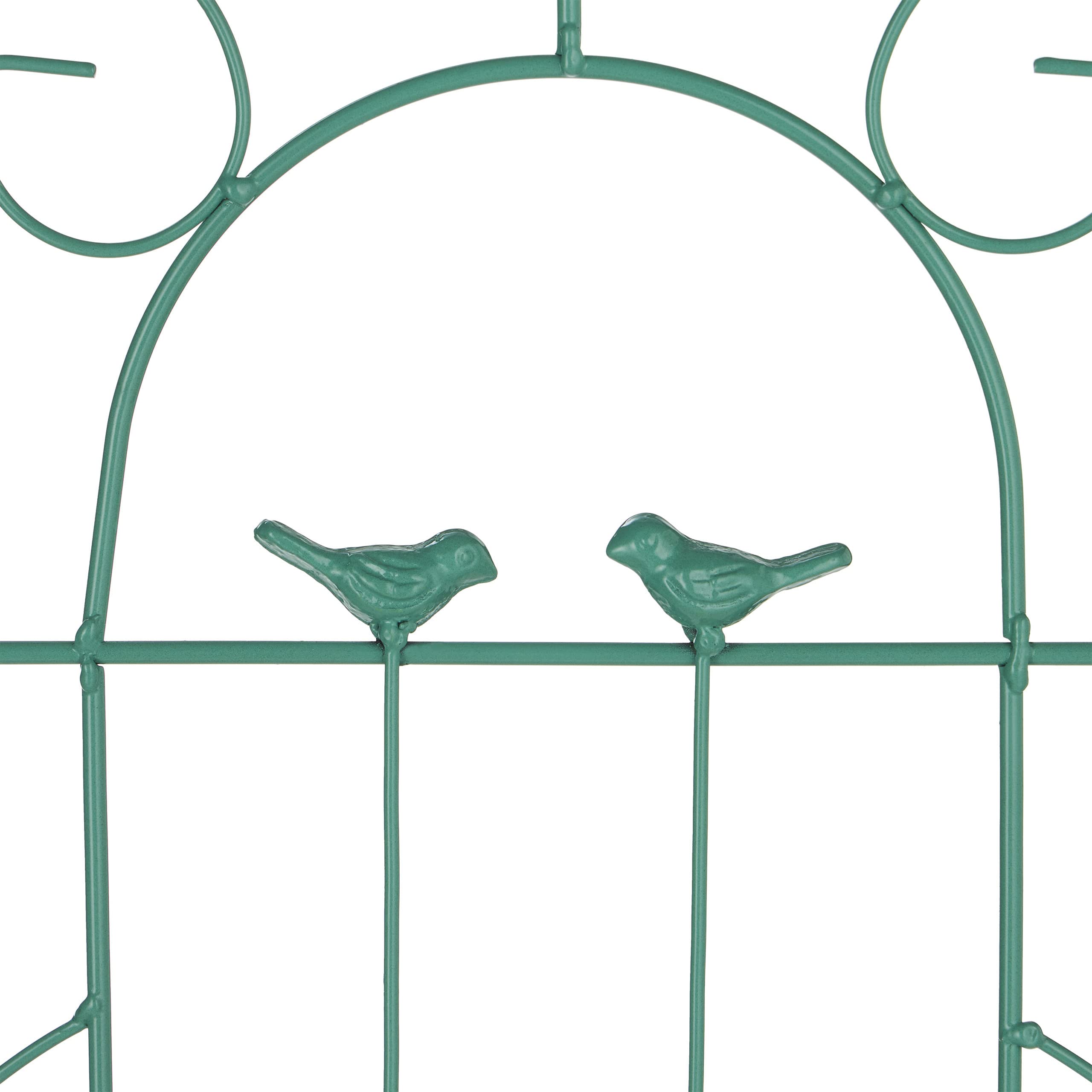 Relaxdays Tuteur à Plantes, Lot de 2, à Poser, pour Plantes grimpantes, utiles, ornementales, HxL : 200 x 50 cm, Vert