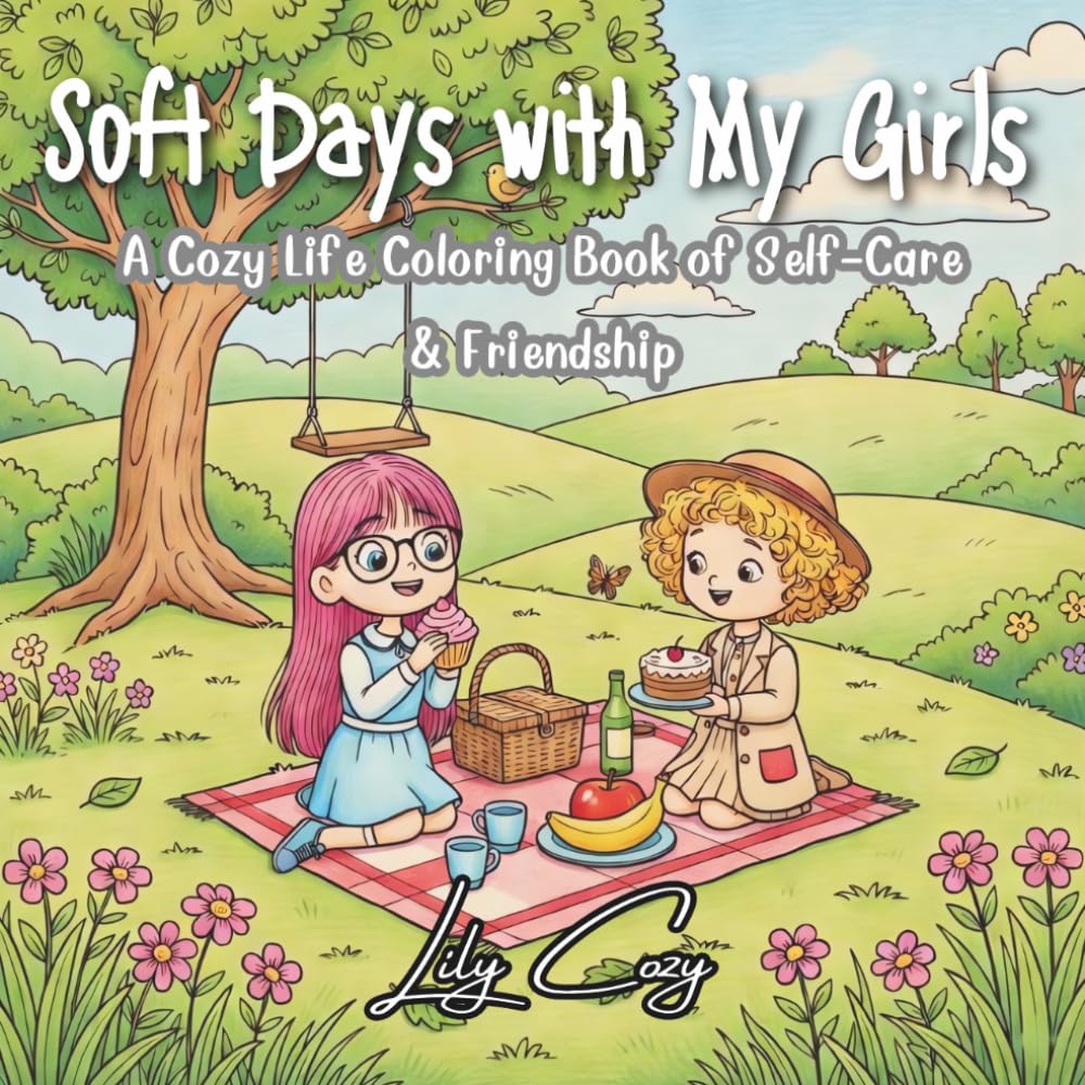 Soft Days with My Girls: A Cozy Life Coloring Book of Self-Care & Friendship