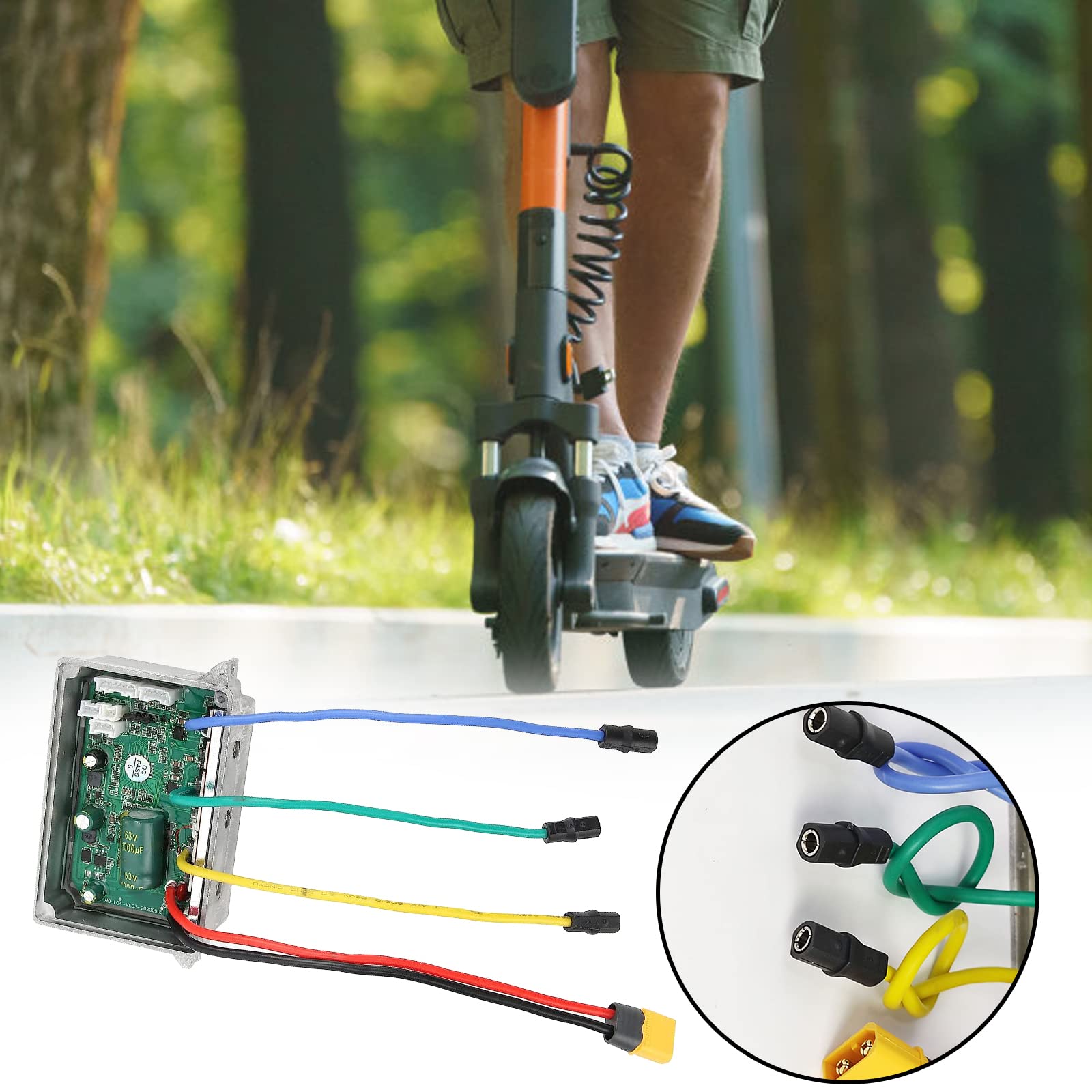 Motore brushless per scooter elettrico, kit di montaggio per la sostituzione delle parti accessorie della scheda controller dello scooter per velocità costante Ninebot Controllo sensibile dei cambi