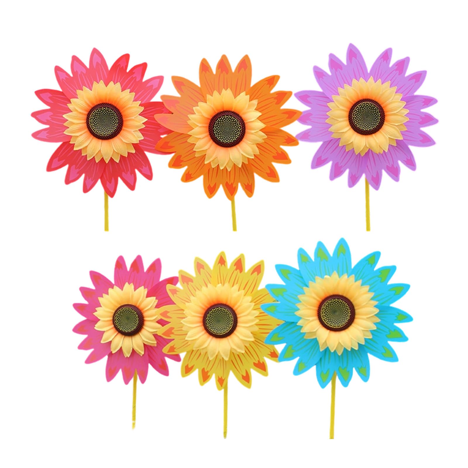 Garden Spinner Outdoor Decorative Windmill with Stake Sculpture Replacement for Yard Garden Decoration Weather Resistant Windmill