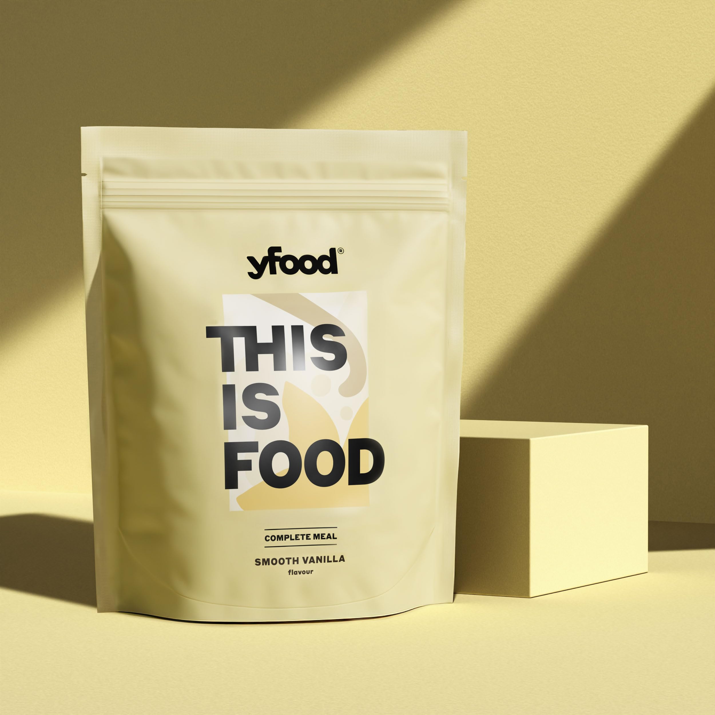 yfood Polvere Smooth Vanilla, delizioso pasto da bere in viaggio, polvere THIS IS FOOD, proteine 25 g, 12 pasti, 26 vitamine e minerali, sapore: vaniglia