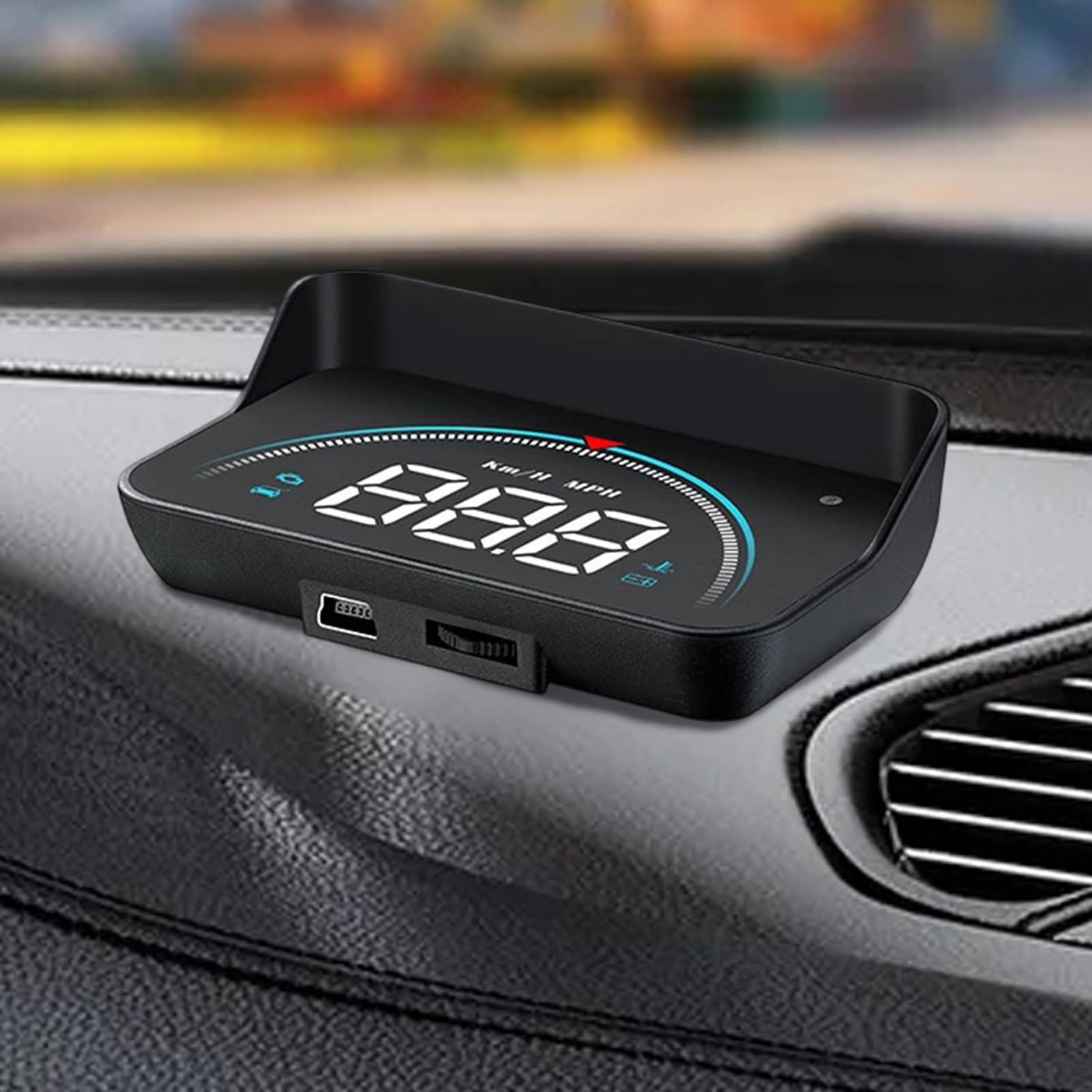 Ekran HUD, Speedometer w czasie rzeczywistym, zintegrowany system ostrzegawczy, interfejs o wysokiej rozdzielczości, akcesoria bezpieczeństwa pojazdu, przezroczyste narzędzie do nawigacji, kompaktowe