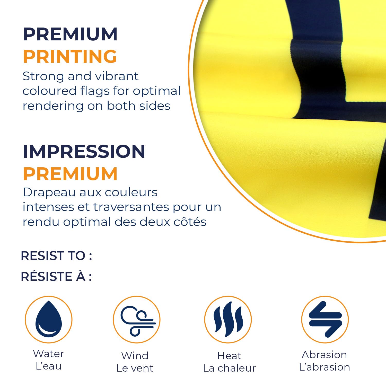 Bandiera Barbados 2x3 Piedi Per Esterno - Resistente Ai Raggi UV - Trade Winds
