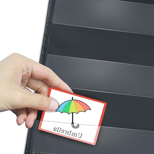 Vista 34 de Godery PreK-12 - Tabla de bolsillo estándar para centros de aula, palabras de pared para aula, suministros de enseñanza en casa (azul)